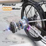 VARUN 500W Electric Bike with Removable Battery