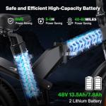 GOKEEP 1000W Foldable Electric Bike for Adults