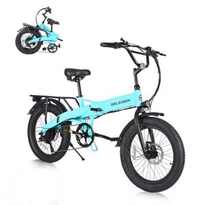 GELEISEN 20" Fat Tire Folding Electric Bike