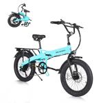 GELEISEN 20" Fat Tire Folding Electric Bike