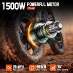1500W TST Fat Tire Electric Bike for All-Terrain