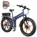 Wallke 2800W Dual Motor Folding E-Bike with Trailer