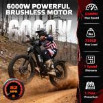 EcoE 6000W All-Terrain Electric Bike for Adults