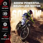 EcoE 6000W All-Terrain Electric Bike for Adults