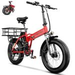 Aoango 1000W Folding Electric Bike with 80 Mile Range