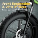 Aoango 1000W Folding Electric Bike with 80 Mile Range