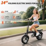550W Folding Electric Bike for Adults and Teens