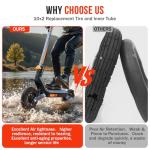 10x2 Tire and Tube Set for E-Scooters
