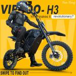 Hidoes Adult 20" Electric Fat Tire Cruiser Bike