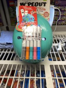 Wipeout Dry Erase Kids Helmet - Teal Blue