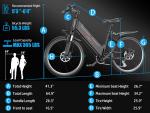 26" 1200W Electric Commuter Bike, 28mph Speed