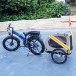 Wallke 2800W Dual Motor Folding E-Bike with Trailer