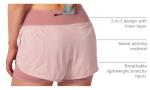 Women's 2-in-1 High Waisted Running Shorts