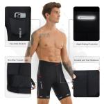 X-TIGER Men's 5D Gel Cycling Shorts with Pockets