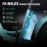 MOONCOOL Folding Electric Trike for Adults