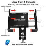 Adjustable CNC Aluminum Bike Phone Mount