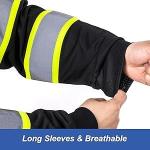 L&M Reflective Safety Long Sleeve T-Shirt - Black
