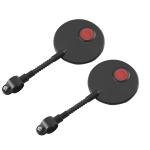 Adjustable Wide Angle Bike Handlebar Mirrors - 2 Pack