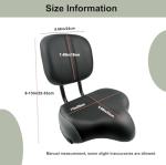 Comfortable Oversized Bike Seat with Backrest
