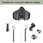 Comfortable Oversized Bike Seat with Backrest