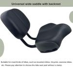 Comfortable Oversized Bike Seat with Backrest