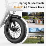 HiKeep 16" Foldable Fat Tire Electric Bike