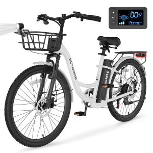 MOPHOTO 24" Electric Adult Cargo Bike 700W