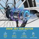 MOPHOTO 24" Electric Adult Cargo Bike 700W