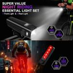 3-in-1 Bike Light Set Black