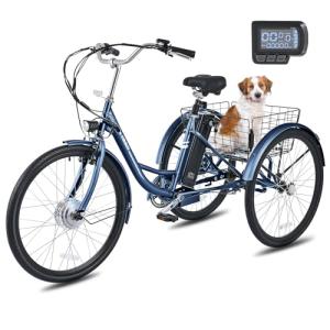 Viribus 250W Electric Tricycle for Adults, Blue