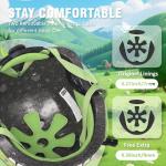 Kids Adjustable Dinosaur Bike Helmet - Green