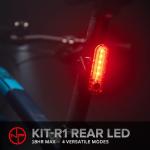 R1 LED Bike Tail Light 2-Pack USB Rechargeable