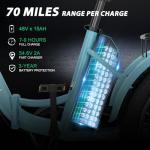 MOONCOOL 500W Folding Electric Tricycle for Adults