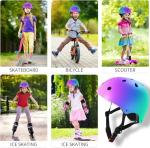 Adjustable Color-Gradient Helmet for Kids and Adults