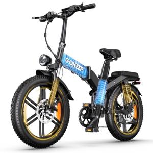 GOKEEP 1000W Foldable Electric Bike for Adults