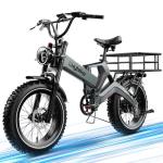2000W Foldable Electric Bike with Fat Tires