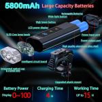 VICTAGEN 8000 Lumens Rechargeable Bike Lights