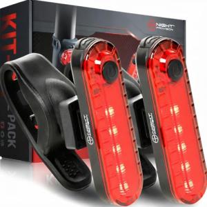 R1 LED Bike Tail Light 2-Pack USB Rechargeable