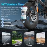 14" Folding Electric Bike for Commuters and Teens