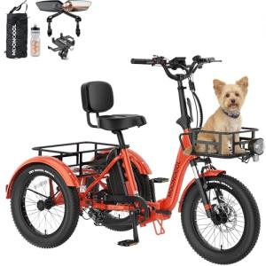 MOONCOOL Folding Electric Trike for Adults