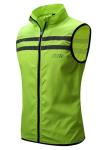 Men's High Visibility Reflective Windbreaker Vest, Yellow