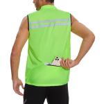 Men's High Visibility Reflective Windbreaker Vest, Yellow