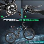 Vivi 500W Electric Mountain Bike for Adults