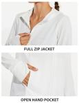 BALEAF Women's Sun Protection Jacket with Hood, White