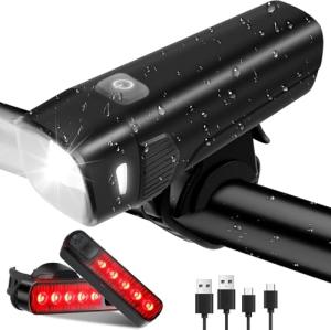 3-in-1 Bike Light Set Black