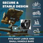 Bike and Motorcycle Phone Mount - Secure Holder