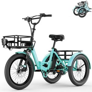 MOONCOOL Folding Electric Trike for Adults
