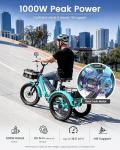MOONCOOL Folding Electric Tricycle for Adults