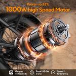 Hikeep 20" Fat Tire Electric Mountain Bike 1000W