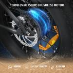 Hikeep 20" Fat Tire Electric Mountain Bike 1000W